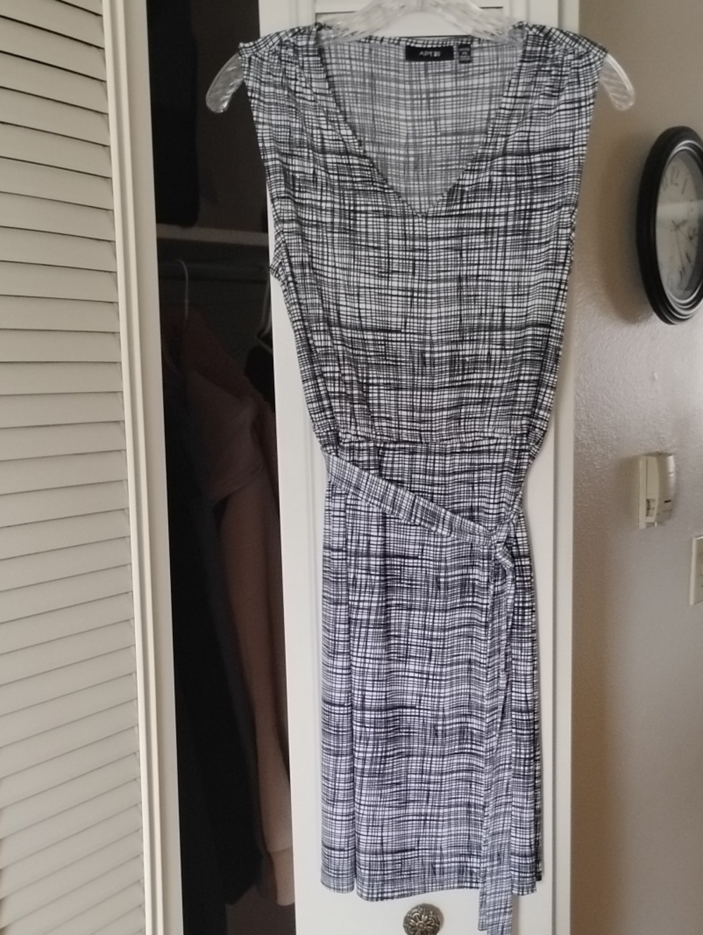 Apt. 9 Black and White Plaid Dress